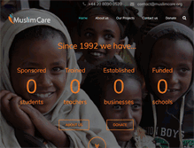 Tablet Screenshot of muslimcare.org